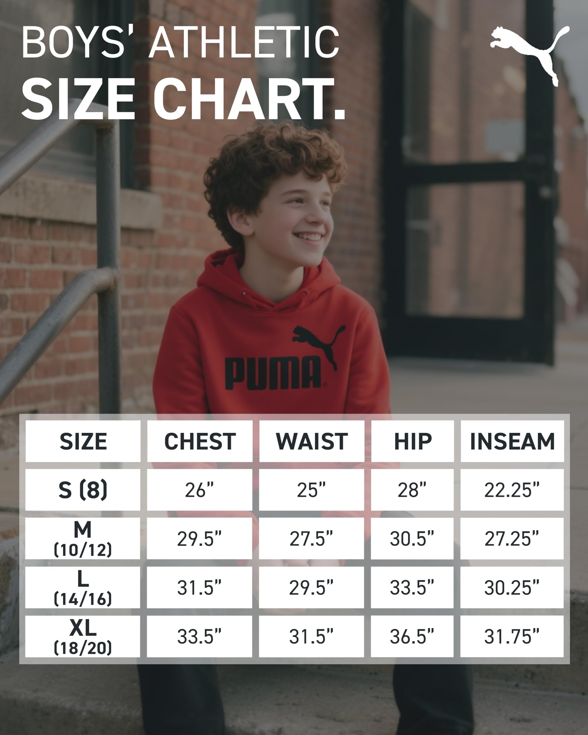 Puma Conjunto de chándal para niños, 2 piezas de forro polar con cremallera, sudadera con capucha y pantalones deportivos para niños (tallas: 8-16)