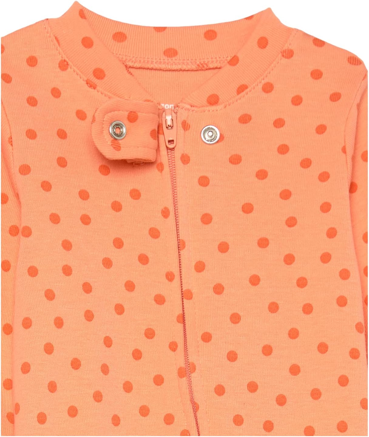 Amazon Essentials Unisex Toddlers and Babies' Cotton Snug-Fit Footed Sleeper Pajamas, Multipacks 3 Aqua Green/Black Folkloric/Orange Dots 0-3 Months