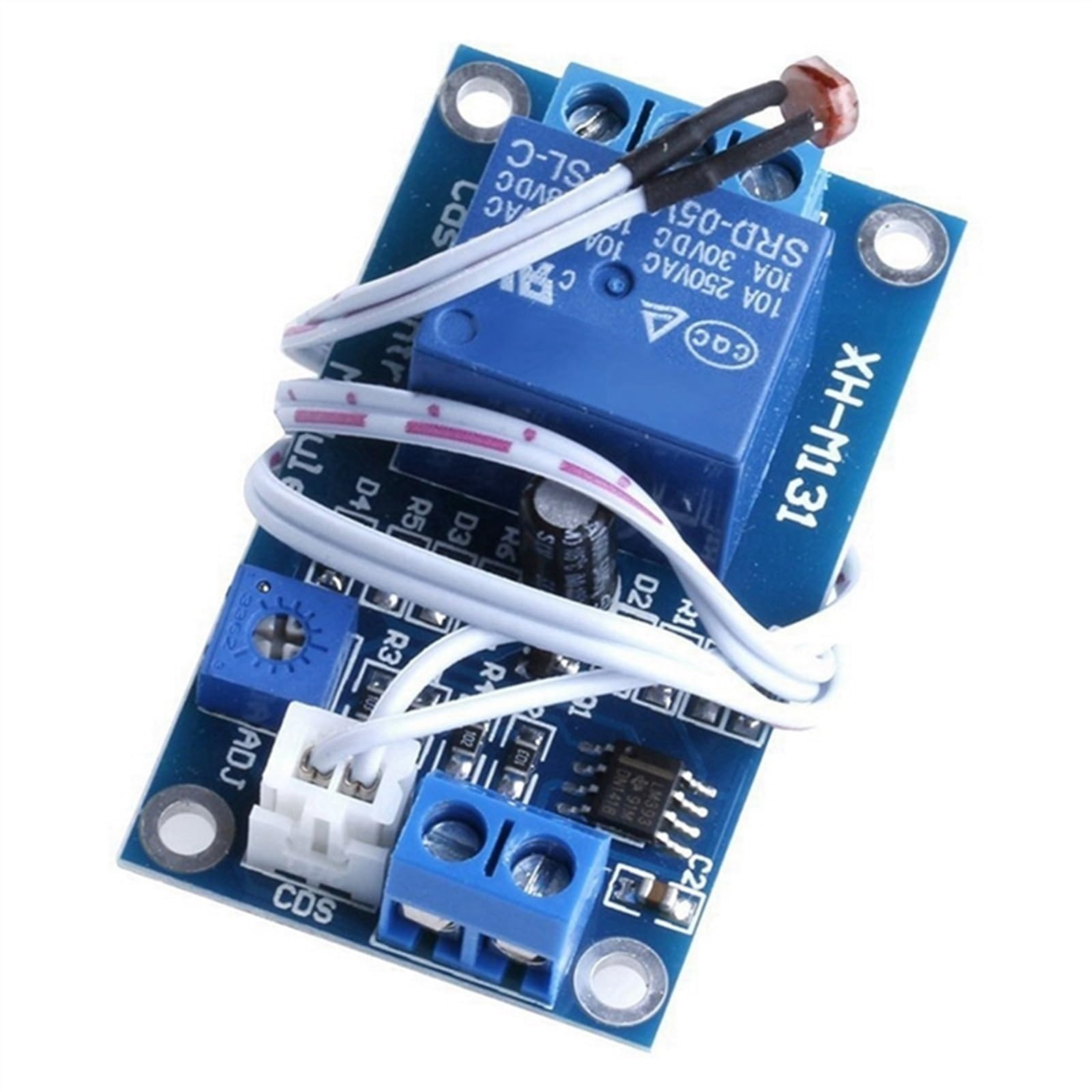 Modulo relè fotoresistore Interruttore di Controllo Luce 4X 12V Sensore di rilevamento XH-M131 Blu