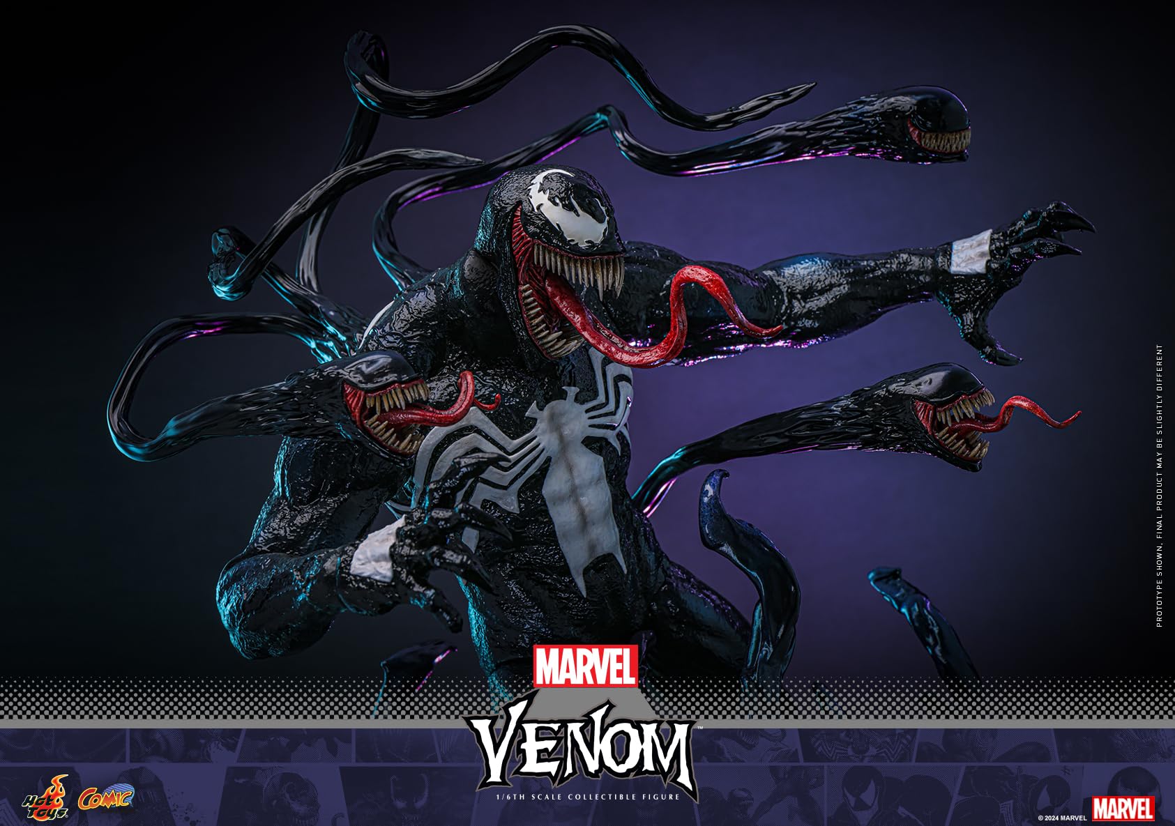 Cómic obra maestra Marvel Comics Venom escala 1/6