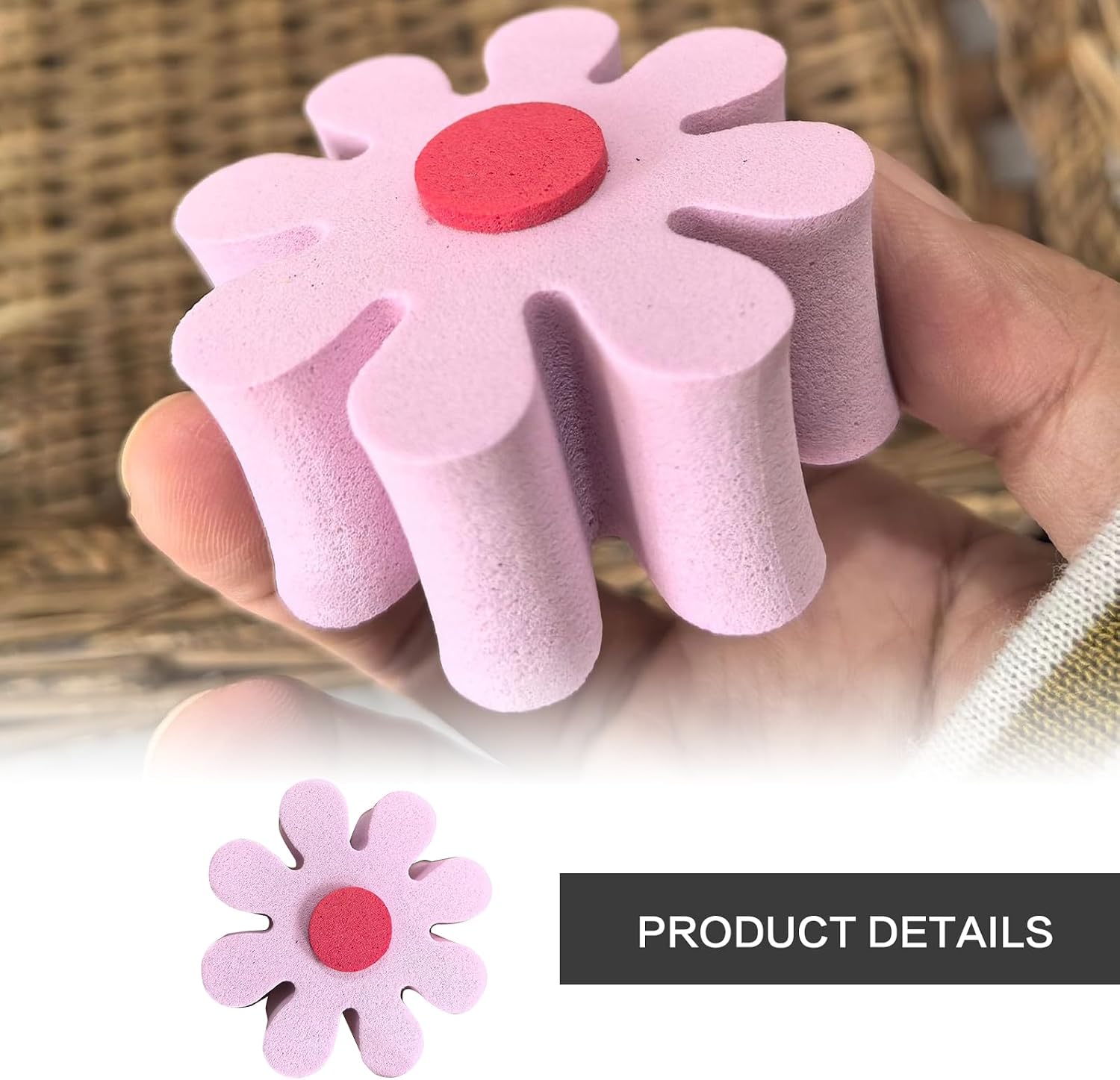 4pcsDaisy Car Antenna Topper,Auto Mirror Dangler,Aerial Ball Antenna Topper, Automotive Roof Lovely Daisy Antenna Balls Sticker Decor,Funny Daisy Antenna Hat for Vehicles,Universal Car Accessories