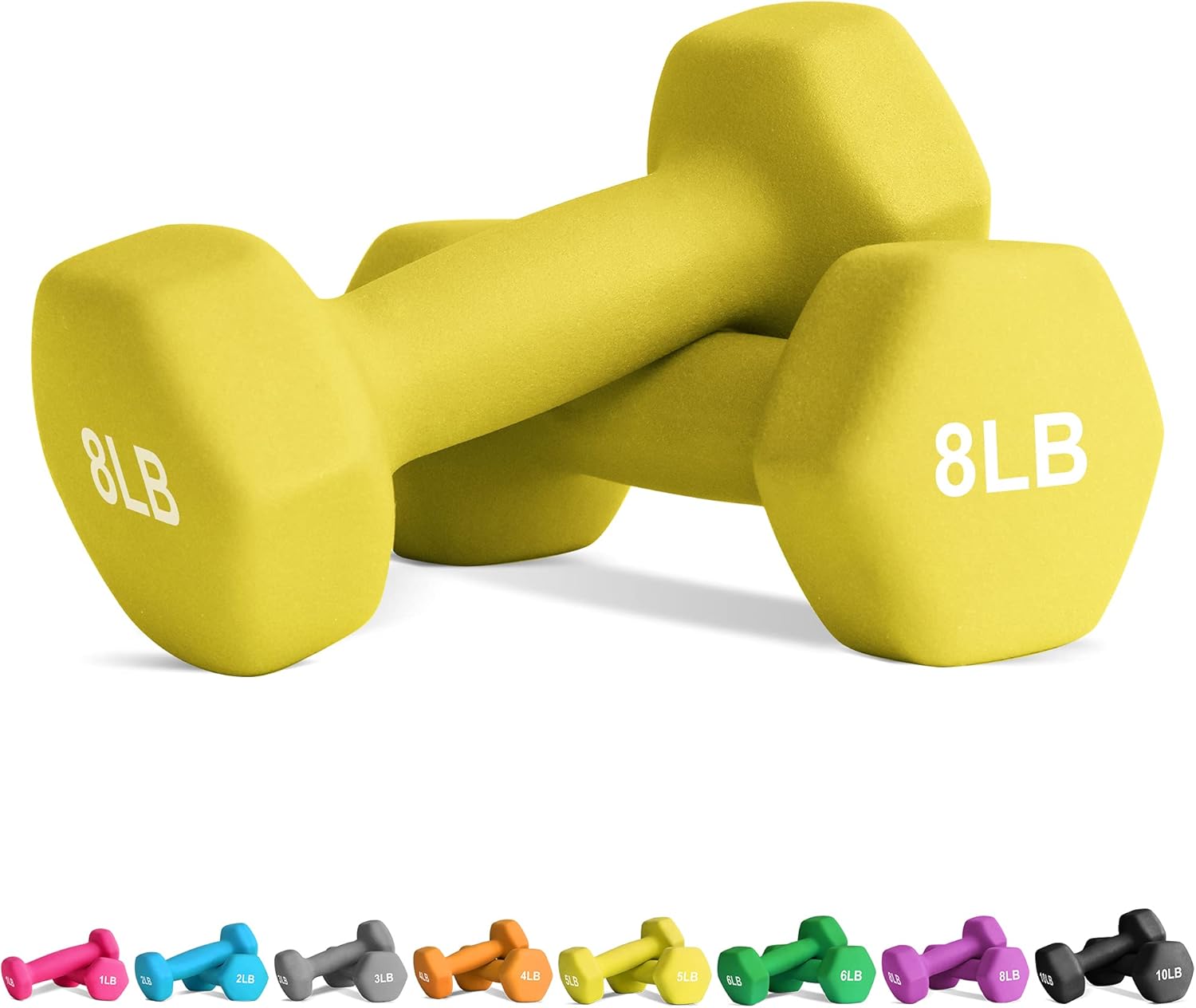 Balelinko Hand Weight Neoprene Coated Dumbbell, Exercise & Fitness Dumbbell for Home Gym Equipment Workouts Strength Training Free Weights for Women, Men, Seniors, Teens, and Youth, 4 LB Blue, Pair : Sports & Outdoors