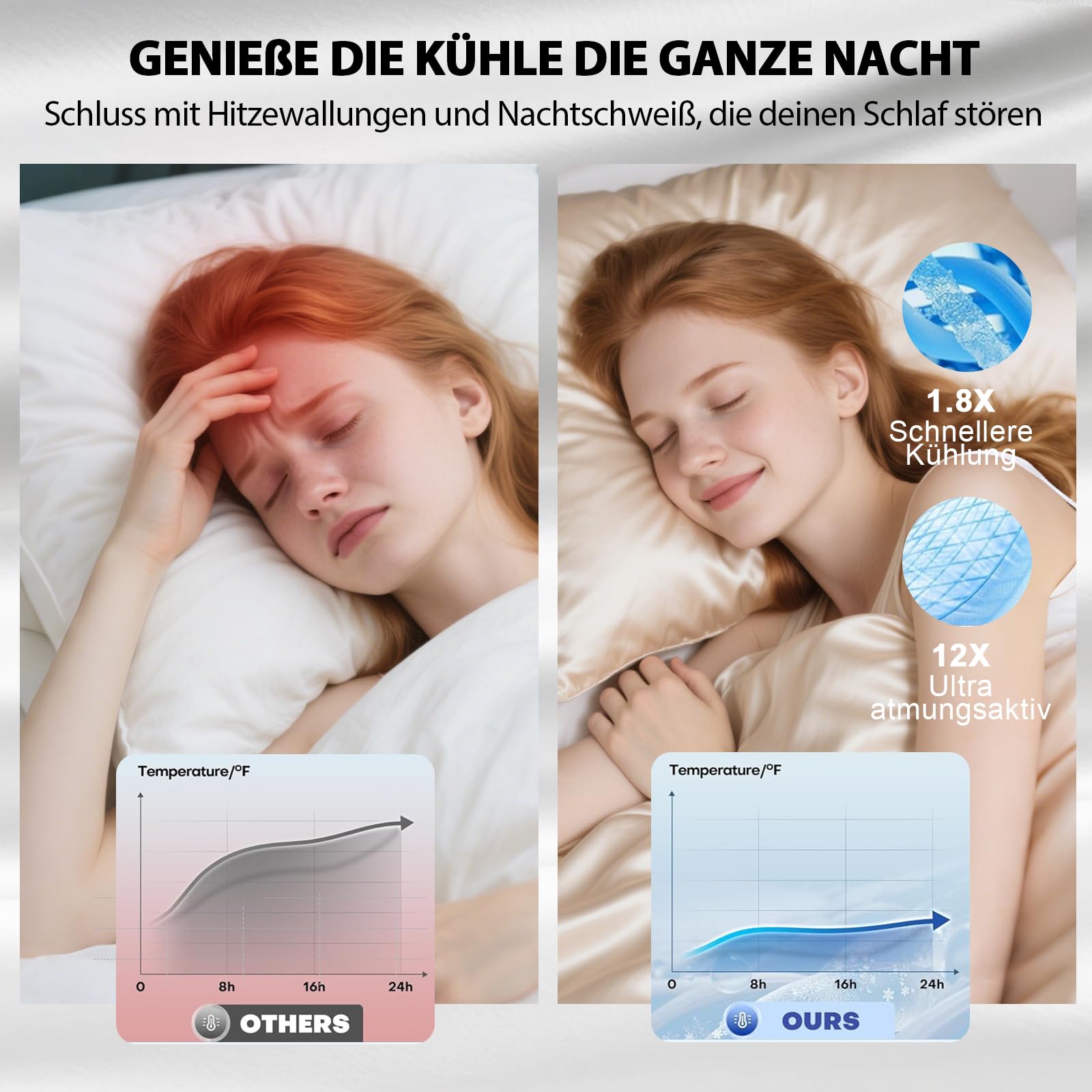 Ravmix Funda Almohada Seda Morera 21 Momme Cabello y Piel 40x80cm Beige | Disminuye la fricción y retiene la humedad natural: despierta sin enredos ni arrugas. Cremallera oculta que fija la almohada
