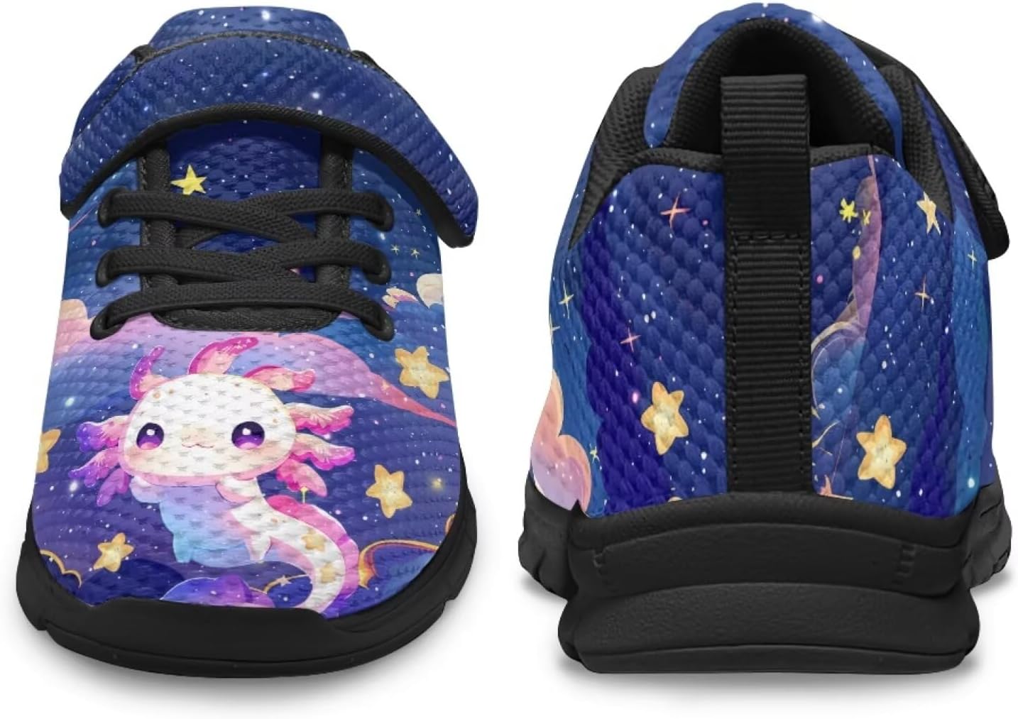 Girls Tennis Shoes Hook and Loop Kids Running Shoes for Outdoor Activities