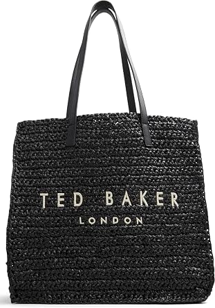 Ted Baker Womens Skylafia Tote Handbag Black, Black, M