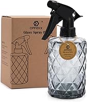 Vista 16 de OFFIDIX Botella rociadora de vidrio, rociador de plantas, regadera a presión, botella de pulverización de agua con boquilla ajustable, botellas