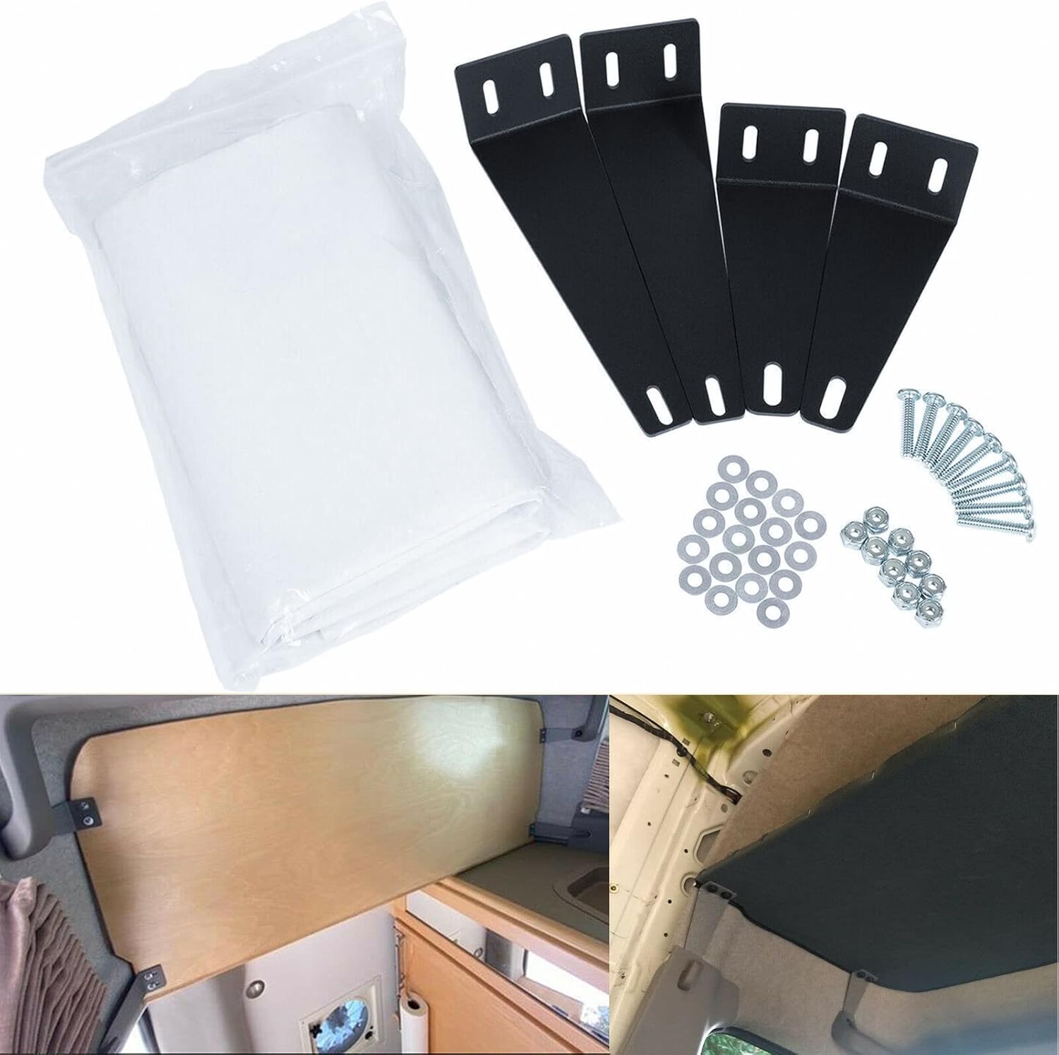 XXXCARXXX DIY Van Headliner Shelf Refit Kit Fits for Mercedes Sprinter High Roof 20072018