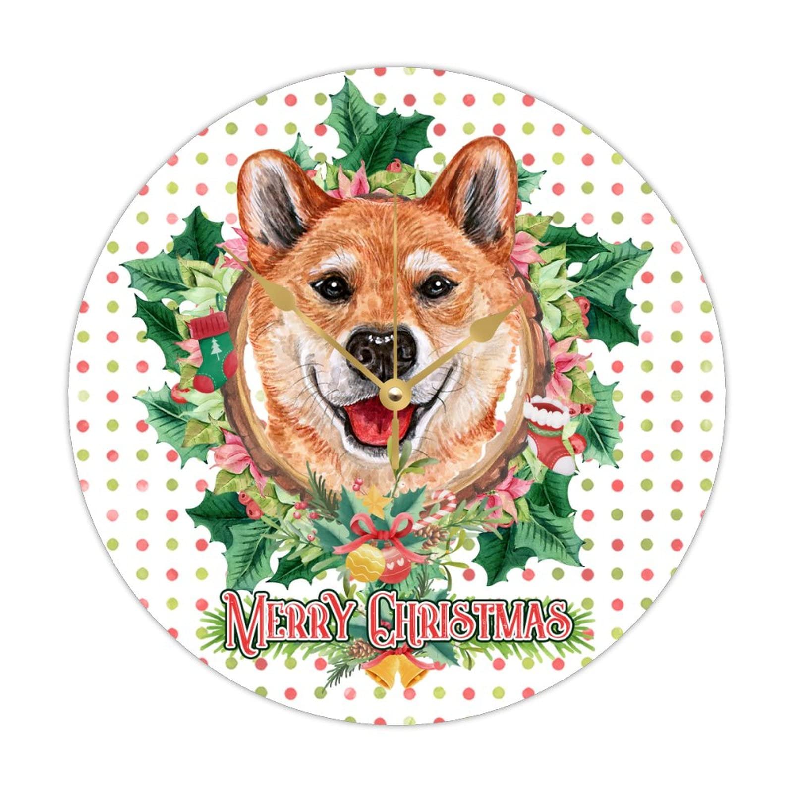 Horloge murale de Noël pour chien idéale dans votre salon