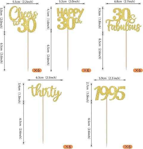 Miniatura 379 de Rsstarxi Paquete de 30 adornos para cupcakes de 15 cumpleaños con purpurina Mis Membrillo 15 desde 2010 Feliz 15º Cupcake Toppers Quince Cheers to