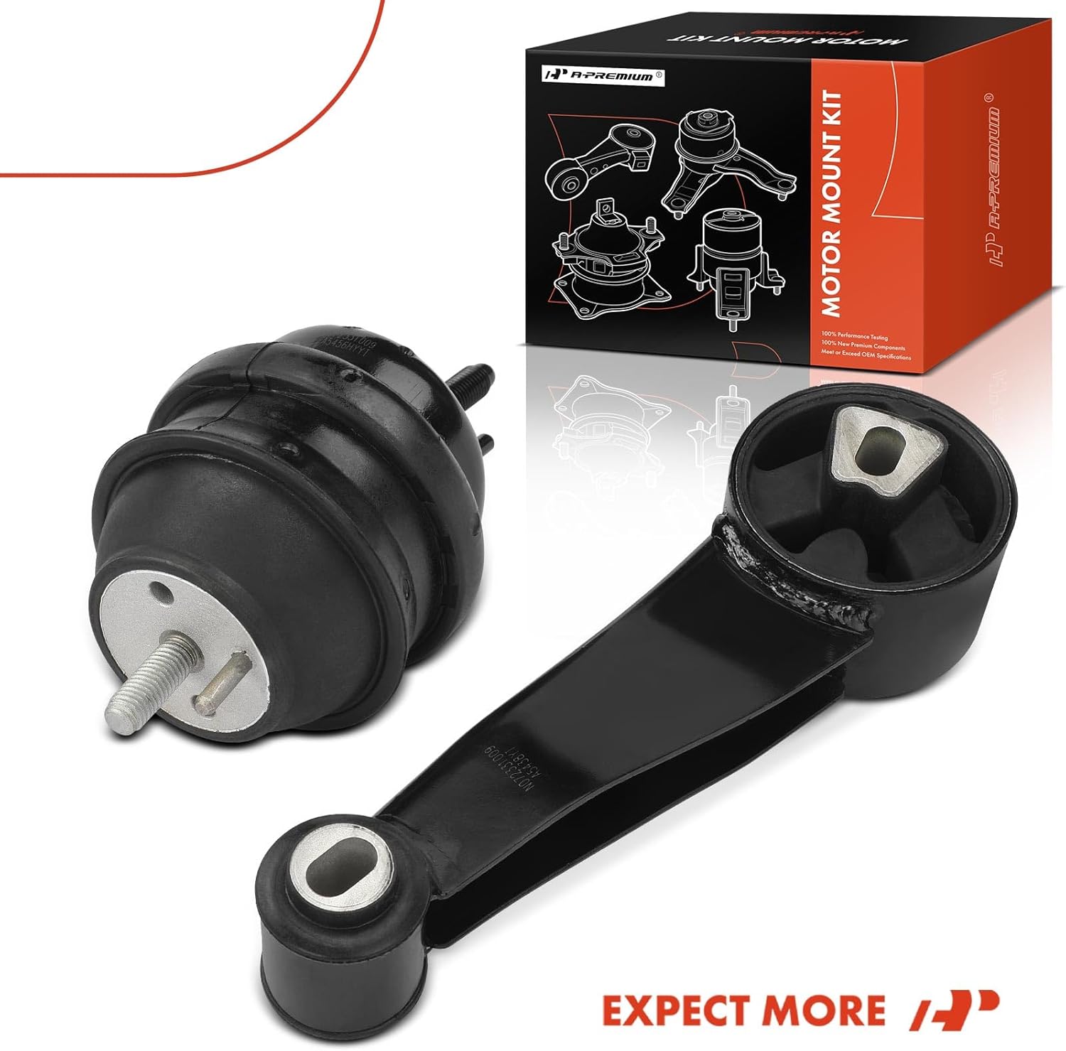 A-Premium 2PCS Engine Motor Mount and Torque Strut Mount Kit Compatible with Buick Lucerne 2006 2007 2008 3.8L