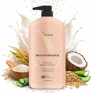TryOnes Rice Hydralock Perfume Body Lotion – Deep Moisturizing & Hydrating Body Lotion with Rice Extracts – Brightening, S... Price In India