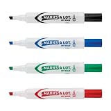 Avery® Marks A Lot® Dry Erase Markers, Chisel Tip, 4 Assorted Markers – view 3
