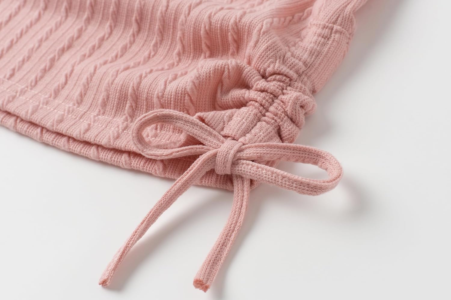 Yekaty Girls' Clothing Sets Ribbed Knit Long Sleeve Shirts and Camo Pants Girls Clothes 2 Piece Fall Outfits - Image 4