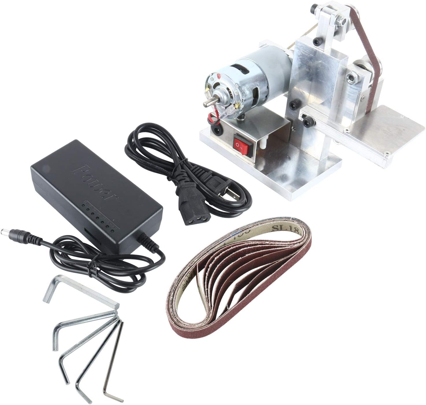 Crаzу Dеаlѕ YaeTek DIY Mini Belt Sander, Electric Knife Apex Edge Sharpener, Multifunctional Grinder Polisher with 5 Wrenches, 10 Sand Belt