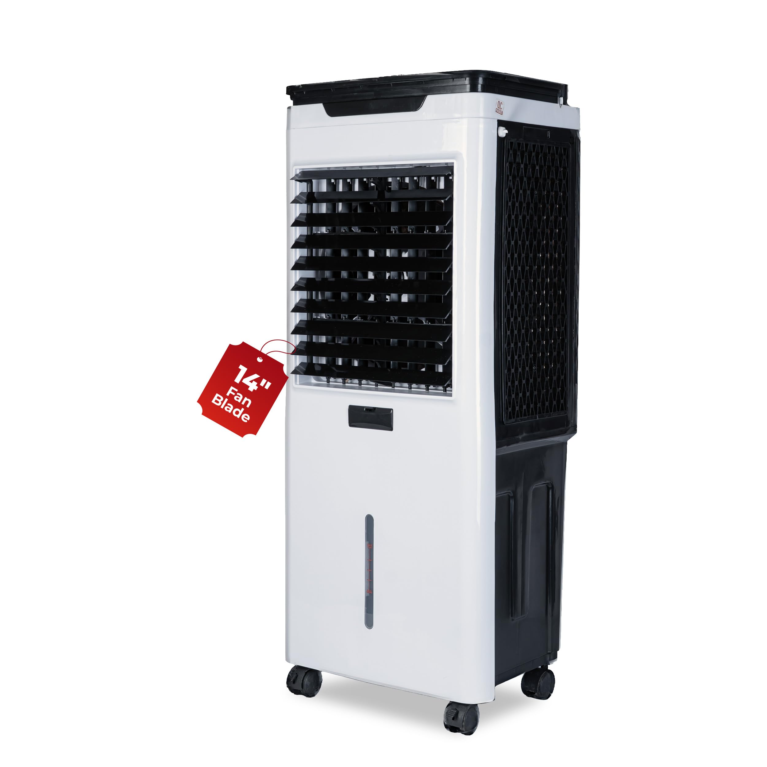 HAVAI Premium Glass Top GT 14 Air Cooler | 60L Tank Capacity | 14" Fan Blade | 170W Power | 20ft Air Throw | 3-Side Honeycomb Cooling | Sleek Glass Top Design | 4 Castor Wheels-image-16