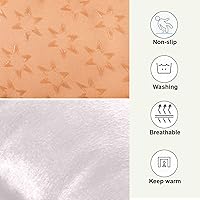 Vista 100 de Dog Bed Mat Soft Comfortable Anti-Slip Bottom Pet Mat Washable Cat Kennel Crate Pad for Small Medium Large Pets 18x24in Hot Pink Beige