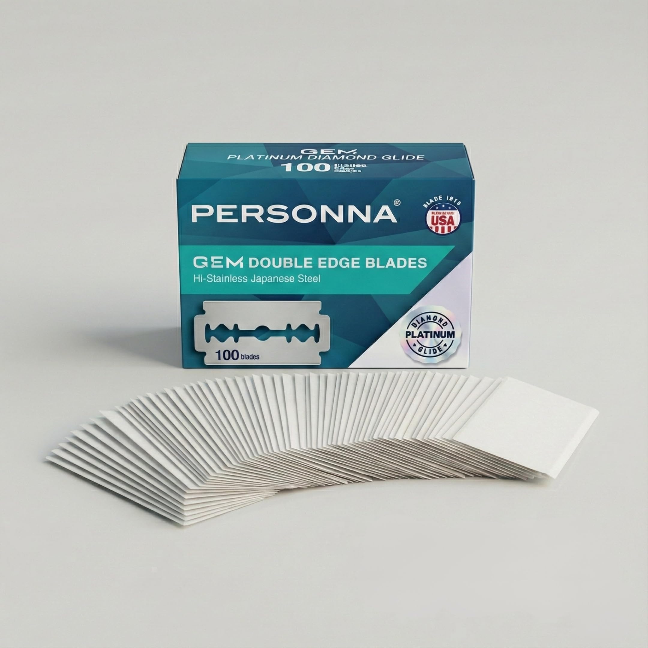 Amazon.co.jp: Personna Platinum GEM ダブルエッジブレード