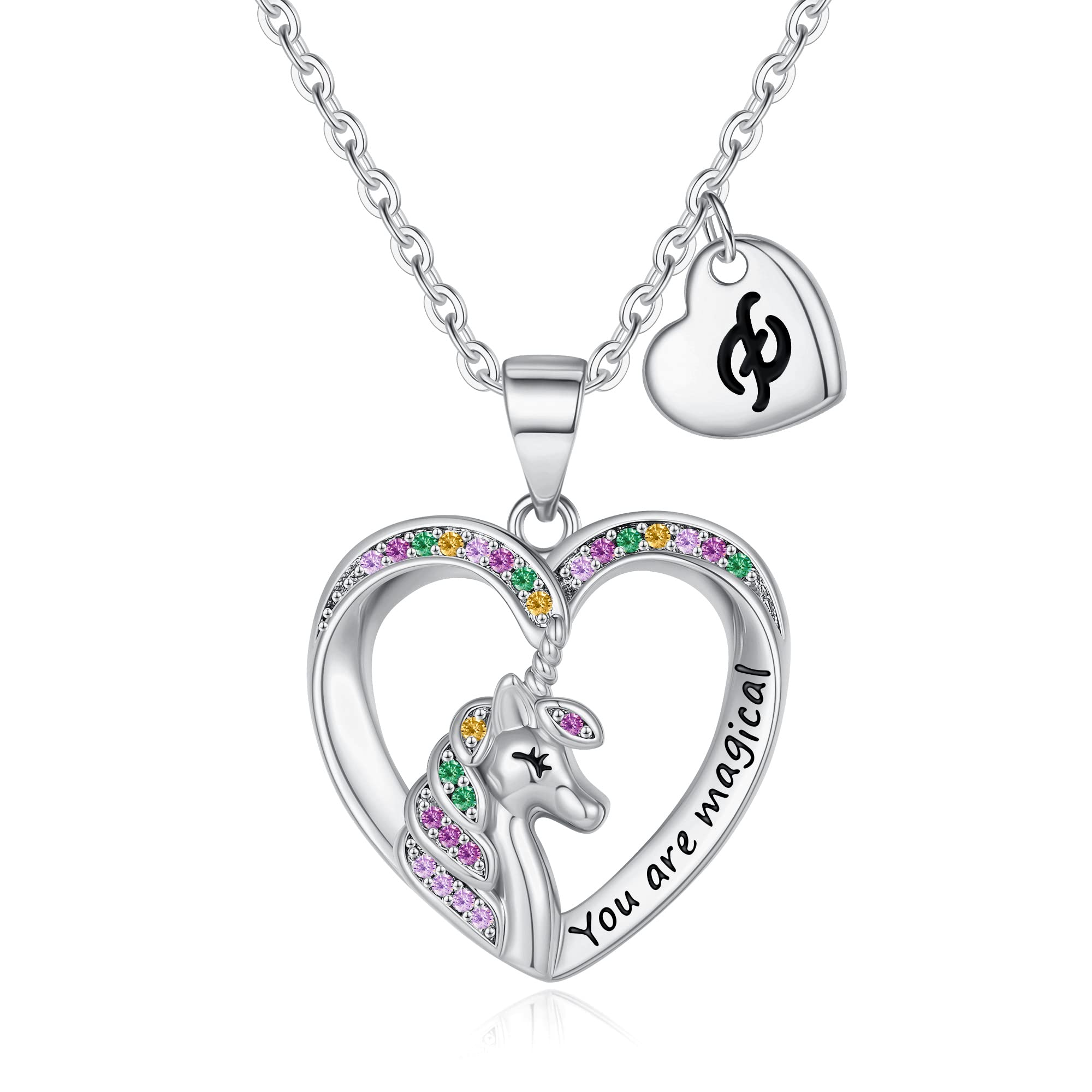 Unicorn Necklace for Little Girls Kids - Birthday Gifts for Girls Kids