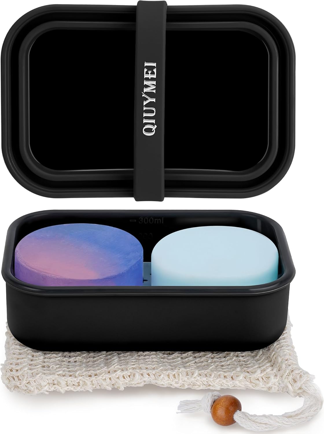 QIUYMEI Silicone Soap Holder， Enhanced LeakProof Travel