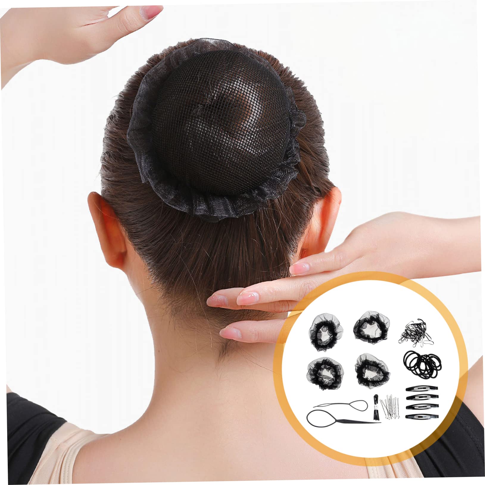 DOITOOL 5sätze Unsichtbare Haarnetze Für Dutt Und Hochsteckfrisuren Elastische Praktische Haarnetze Für Damen Und Mädchen Für Ballett Und Besondere Anlässe
