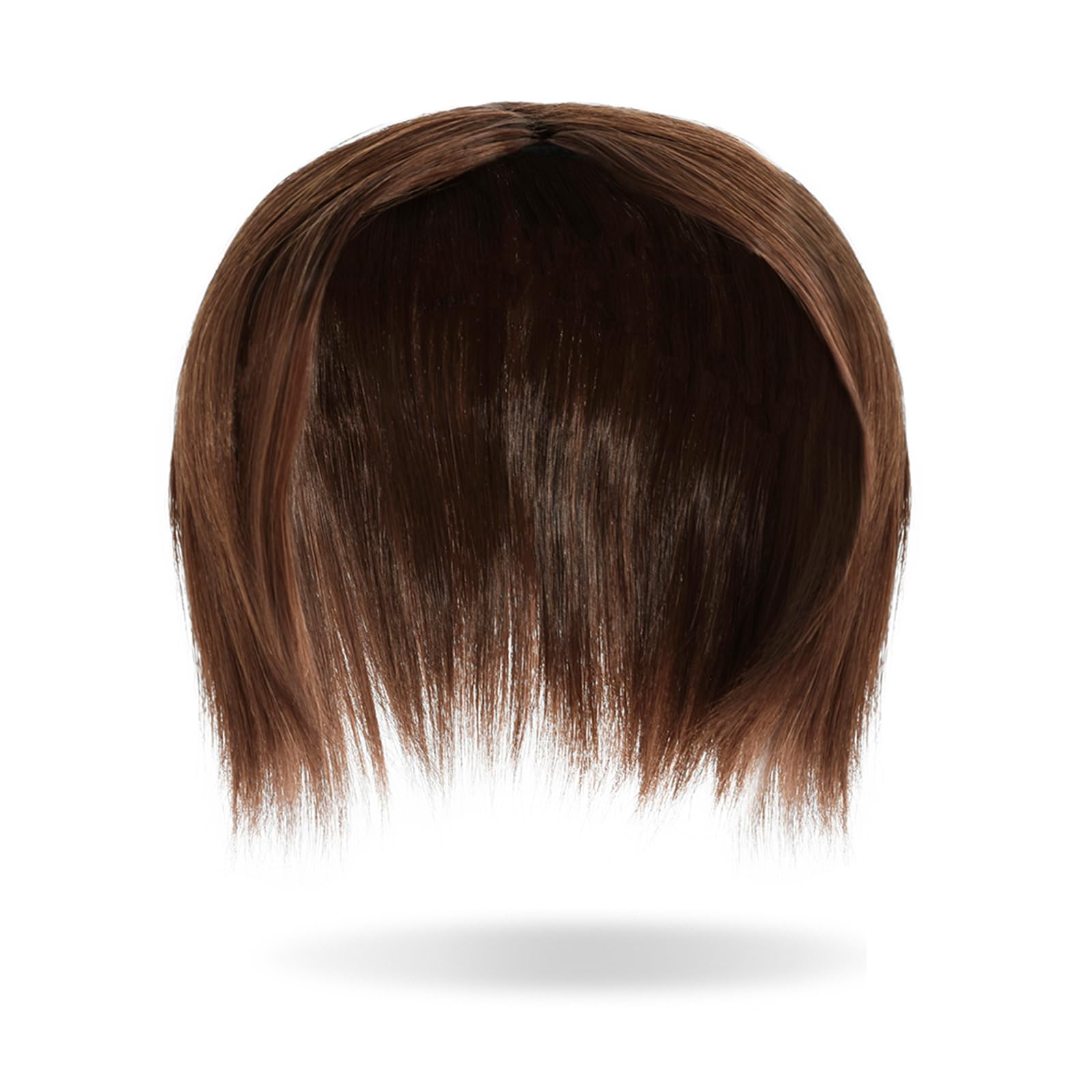 Yamel Hair Toppers for Women Clips in Hair Pieces Synthetic Straight Wiglets Hairpieces for Thinning Hair Dark Auburn mix Light Auburn - Image 3