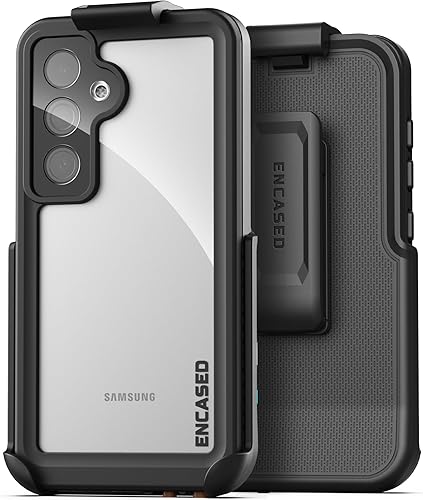 Miniatura 8 de ENCASED Funda impermeable para cinturón diseñada para Samsung Galaxy S24 Plus, funda protectora de cuerpo completo con protector de pantalla