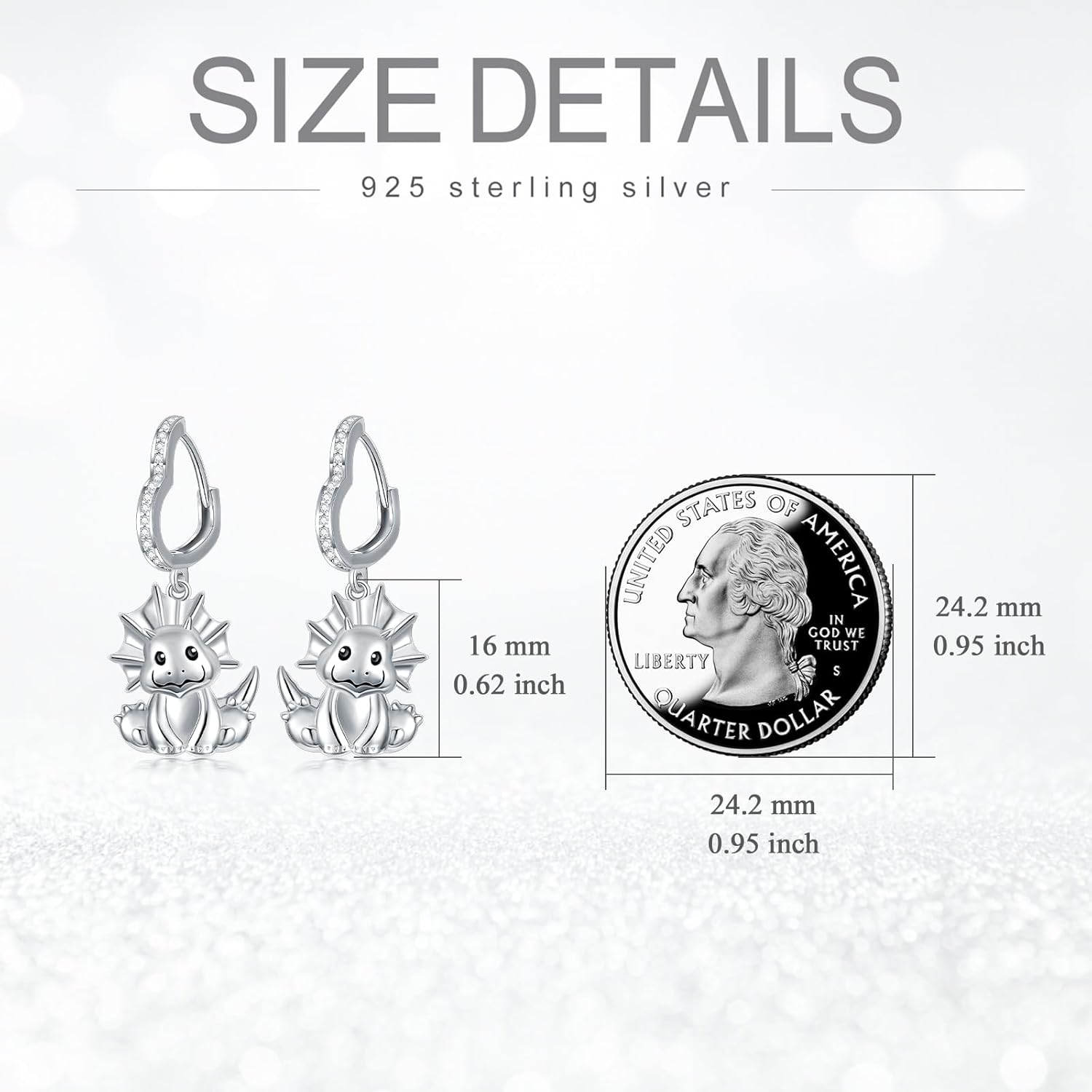 Heart Animal Earrings 925 Sterling Silver Animal Dangle Drop Earrings Jewelry Gifts for Women Animal Lovers