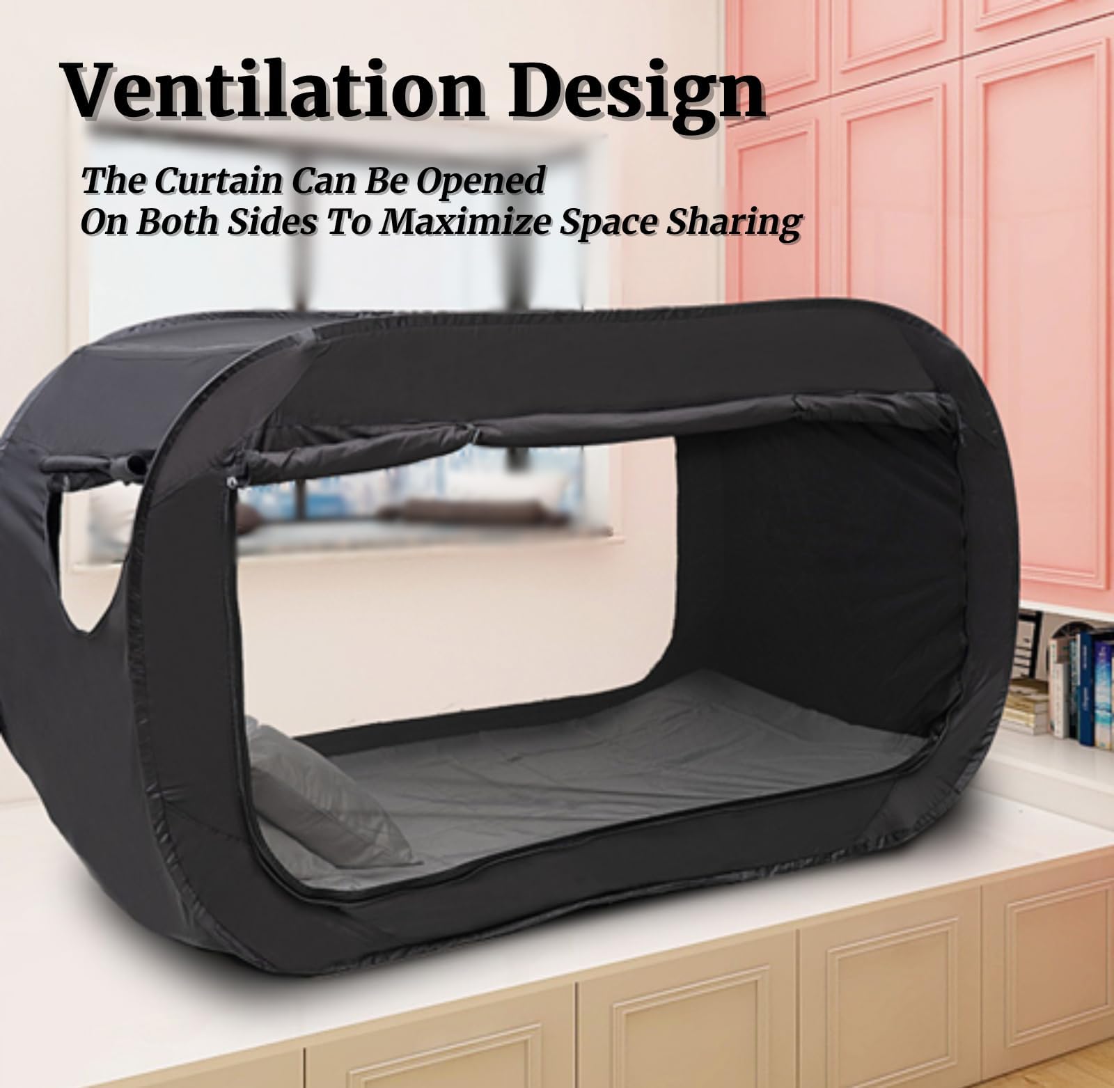 Generic Ademend net bedtent voor volwassenen, privacy warm ademend pop-up stapelbed twin, indoor bed tent, luifel onderdak cabine outdoor pop-up slaapluifel voor kantoor, camping, 20240417-008 Generic Ademend net bedtent voor volwassenen, privacy warm ademend pop-up stapelbed twin, indoor bed tent, luifel onderdak cabine outdoor pop-up slaapluifel voor kantoor, camping, 20240417-008