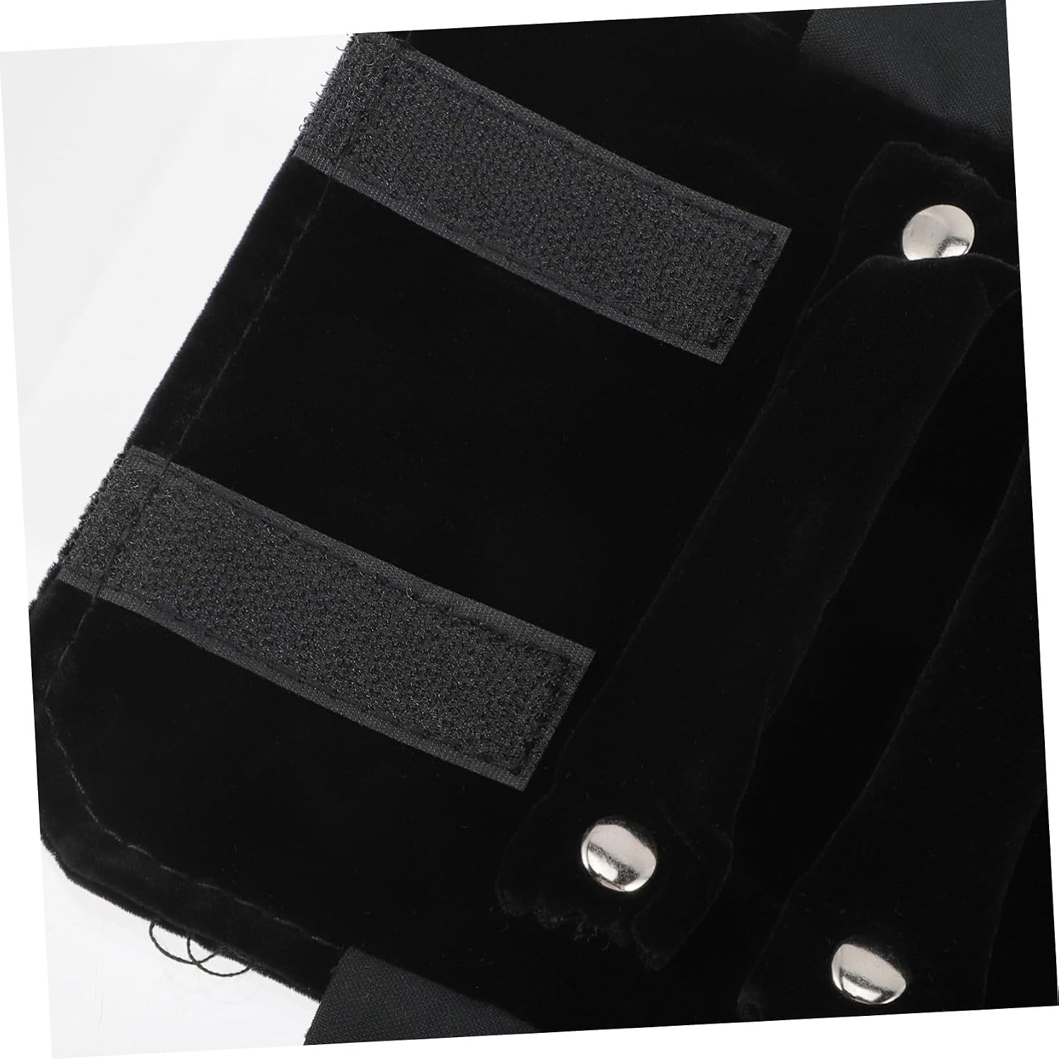 Travel Jewelry Storage Roll Bag Portable Jewelry Organizer Featuring Reliable Closure Black Velvet Ring and Accessories Holder for Business Trips Outdoor Activities and Daily Use image 4