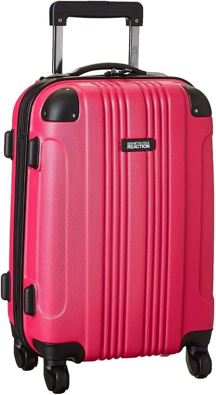 Kenneth Cole REACTION Out of Bounds Equipaje ligero rígido con ruedas giratorias de 4 ruedas, magenta, equipaje de mano de 20 pulgadas