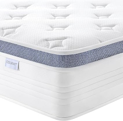 12 Inch Queen Size Mattress, Medium Plush Queen Hybrid Mattress with Gel Memory Foam for Better Sleep, Individually Pocketed Springs for Motion Isolation and Pressure Relief, 100-Night Trial