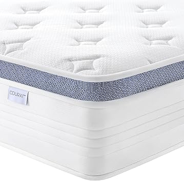 12 Inch Queen Size Mattress, Medium Plush Queen Hybrid Mattress with Gel Memory Foam for Better Sleep, Individually Pocketed Springs for Motion Isolation and Pressure Relief, 100-Night Trial