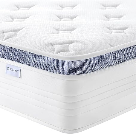 12 Inch Queen Size Mattress, Medium Plush Queen Hybrid Mattress with Gel Memory Foam for Better Sleep, Individually Pocketed Springs for Motion Isolation and Pressure Relief, 100-Night Trial