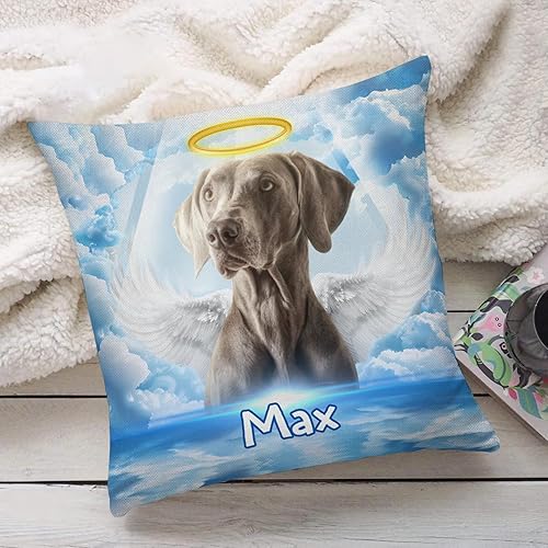 Miniatura 4 de Funda de almohada conmemorativa personalizada para mascotas, regalos conmemorativos para perros, gatos con nombre y foto personalizados, regalo de