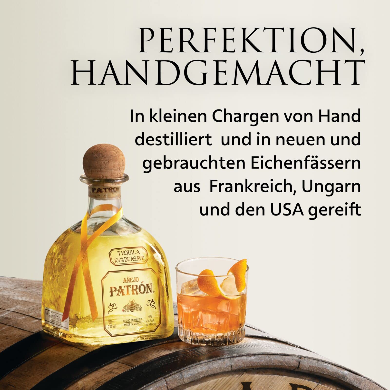 PATRÓN Añejo Premium Tequila 40% 70 cl 700 ml