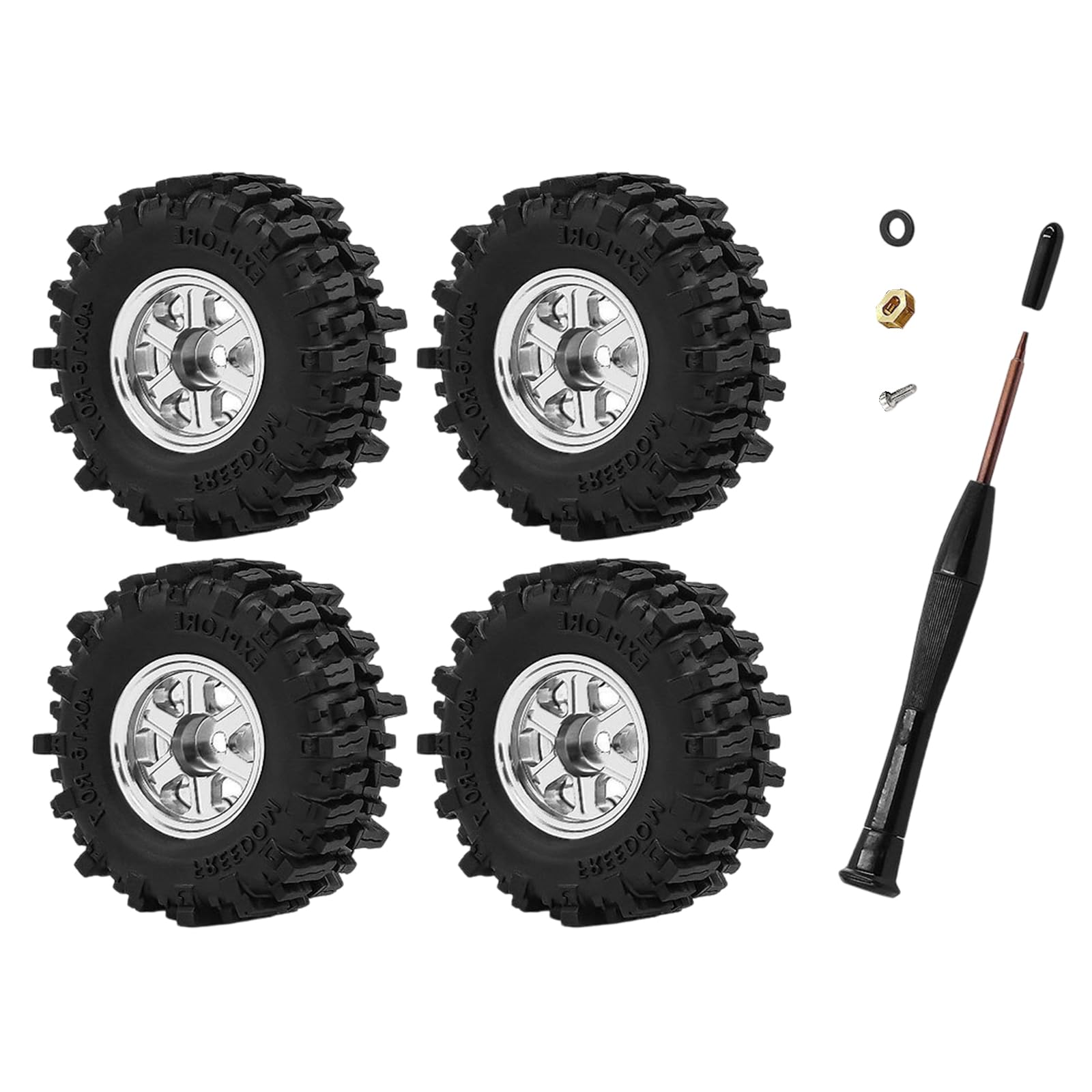 Pneus télécommandés 40 x 16 extra doux mini crawler rc echelle 1/30