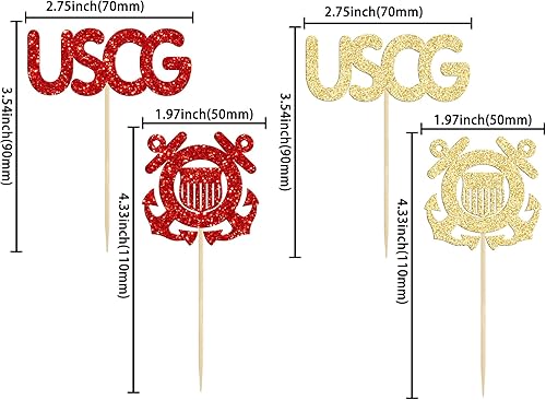 Miniatura 9 de 24 piezas de decoración para cupcakes con temática militar con purpurina para botas de campamento, decoración de cupcakes con temática azul marino,