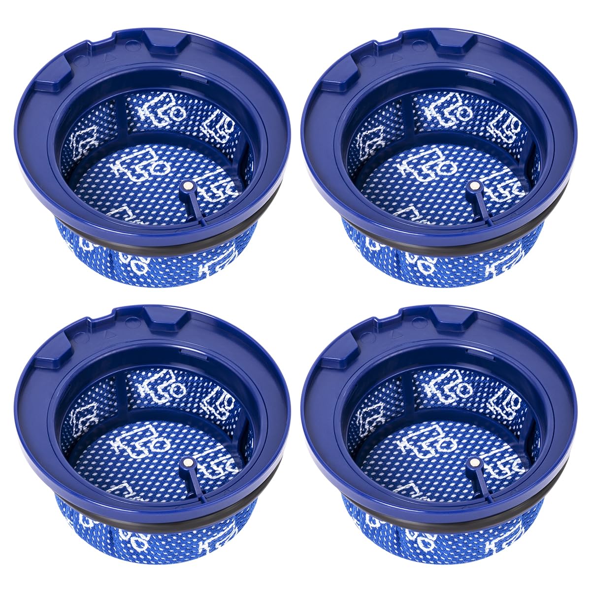 YanBan 4 Pack Replacement HEPA Filter Compatible with Samsung VS28C9762UK/AA, VS35D9762UK/AA, VS28C9760UG/AA, VS30D9762UK/AA Bespoke Jet AI Washable Micro Filter for Cordless Handle Vacuum Cleaner