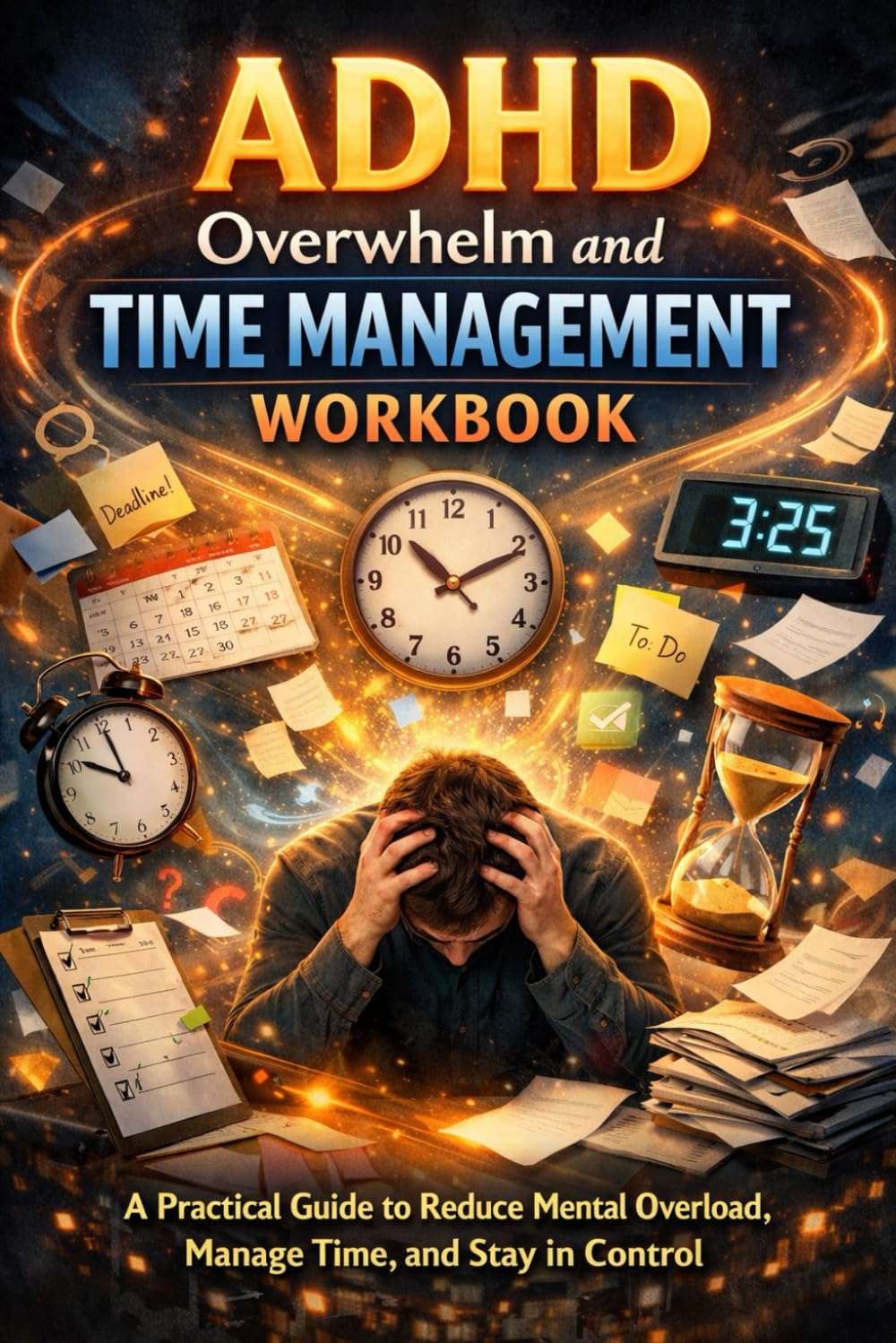 ADHD Overwhelm and Time Management Workbook: A Practical Guide to Reduce Mental Overload, Manage Time, and Stay in Control