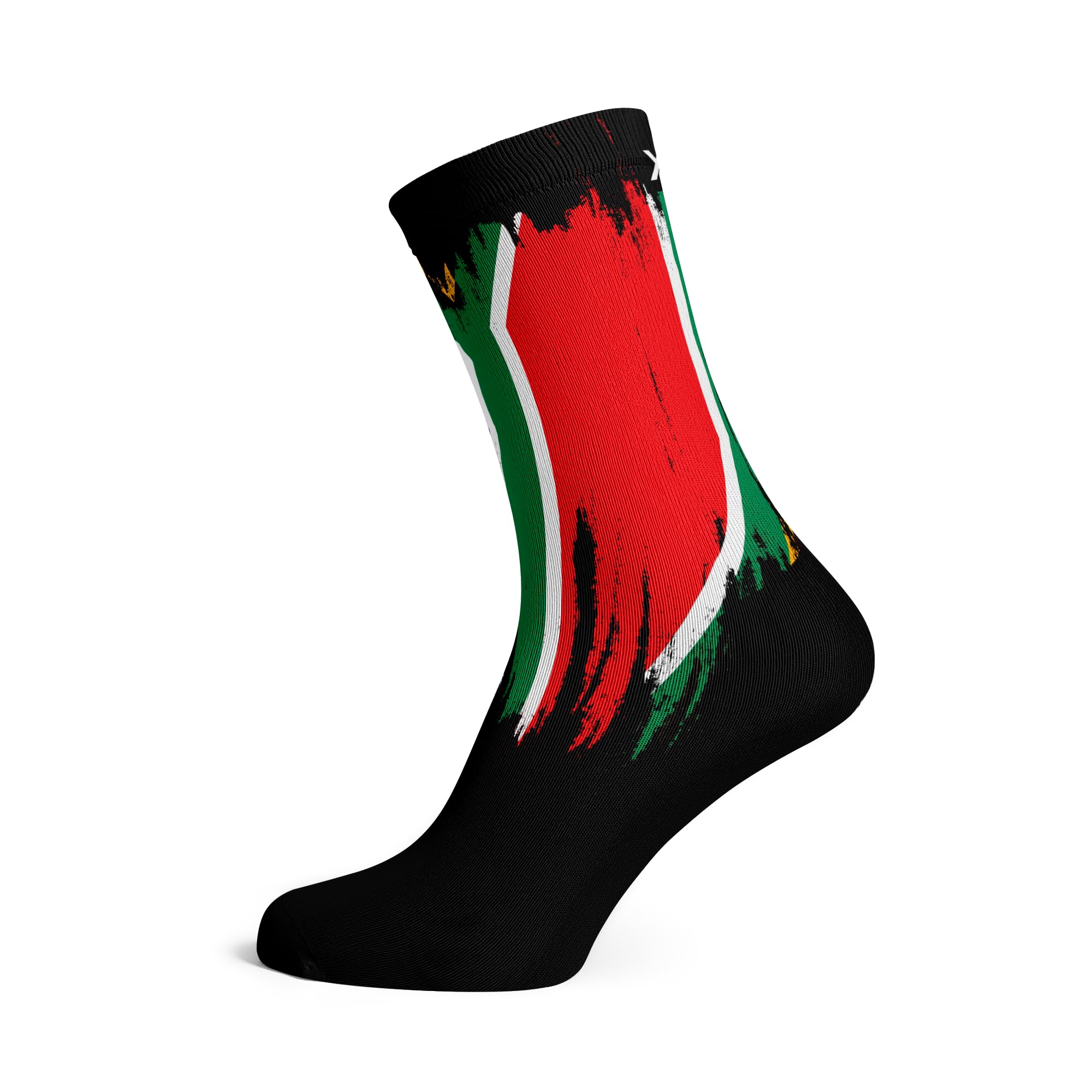 Sox South Africa Splash Black Crew Socks, Multi-colour, 42-47