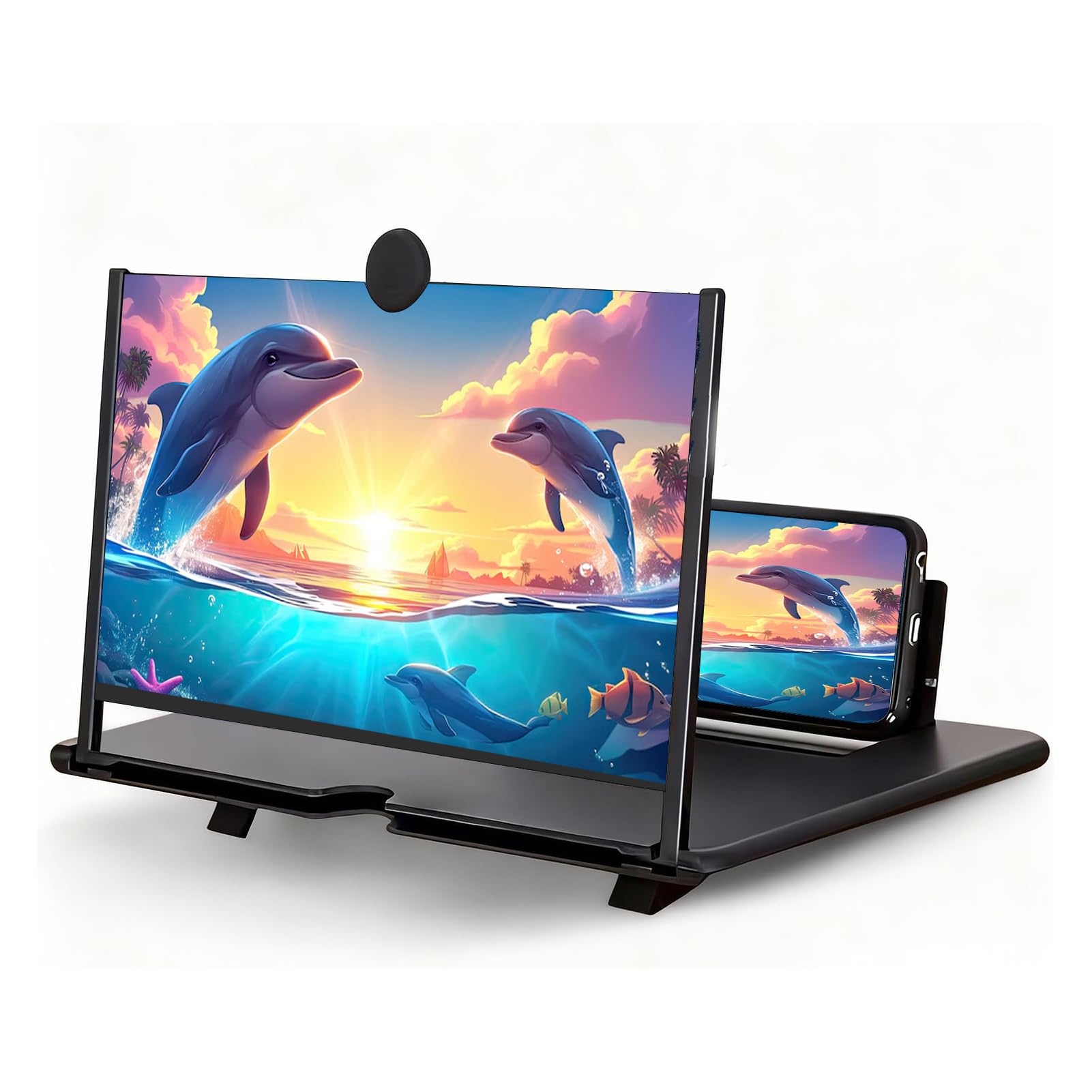 Lupa de pantalla para teléfono VBESTLIFE plegable con lente transparente de alta definición