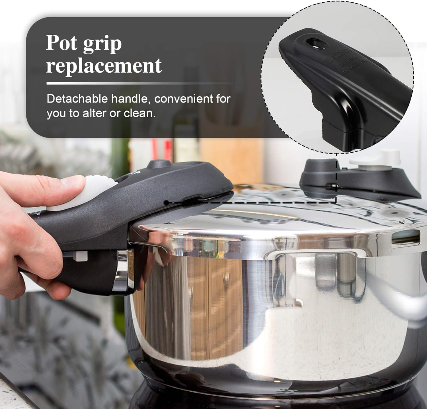 Pressure Cooker Replacement Handle Pressure Canner Handle with Screws Pan Grip Handle/840