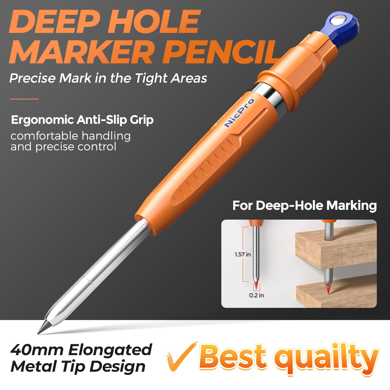Amazon.com : Nicpro New 7-in-1 Magnetic Carpenter Pencils with