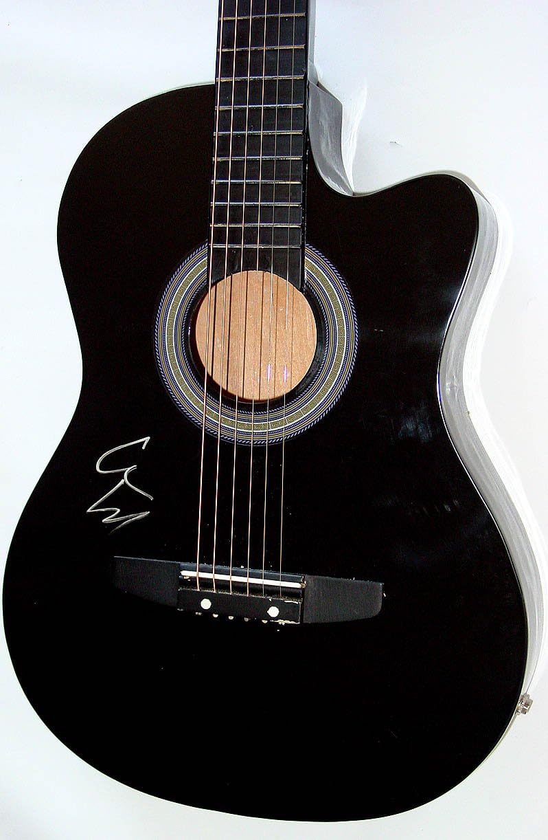 Lou Reed Autographed Signed Acoustic/Electric Black Guitar - Signed ...