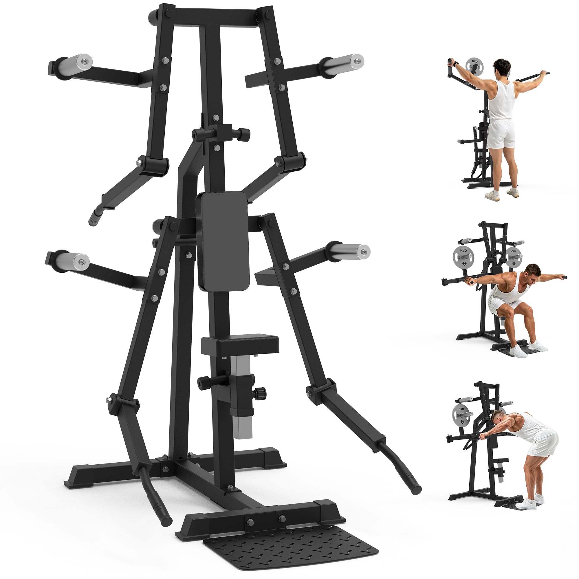 HVO Shoulder Lateral Raise Machine 4 Independent Arms | Gezieltes Schultertraining mit vier unabhängigen Armen für kontrollierte Bewegungen im Home Gym