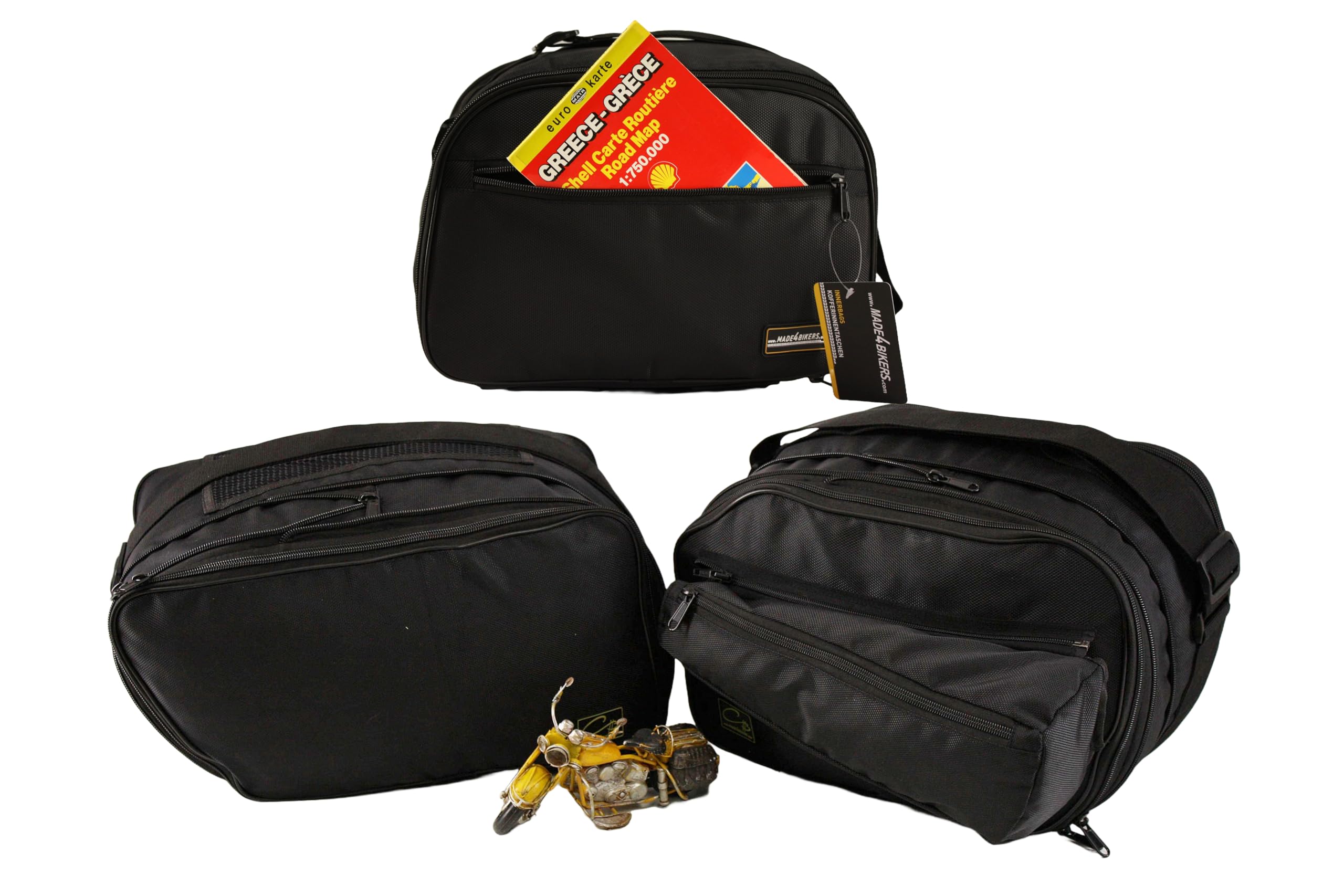 Komplett Set Innentaschen für Variokoffer UND Topcase passend für BMW R1300GS ab 2023- (KA1) mit Vario Koffer
