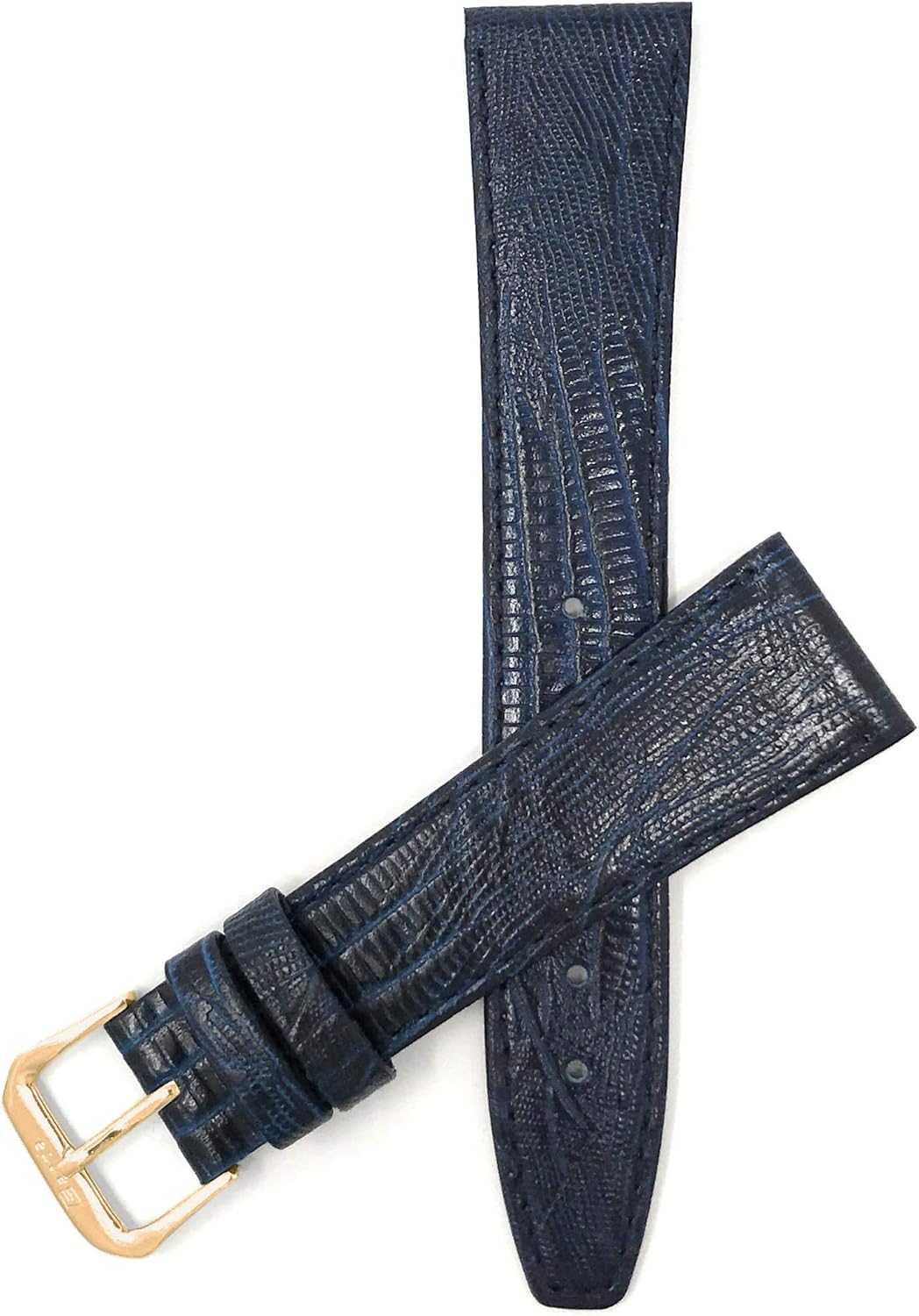 Bandini Leather Watch Band Strap - Lizard Pattern - Slim - 4 Colors - 10mm, 11mm, 12mm, 13mm, 14mm, 16mm, 18mm, 19mm, 20mm - For Men or Women