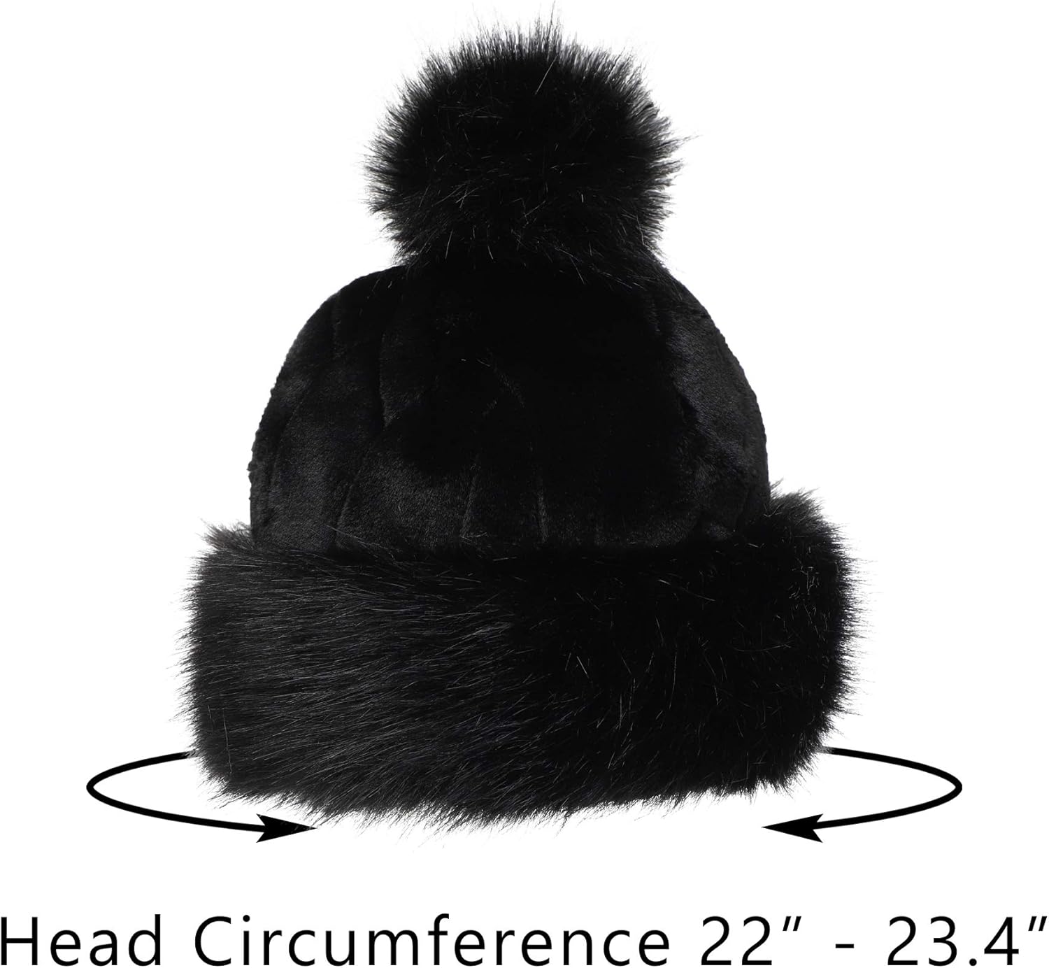 LA CARRIE Women's Hat Russian Cossack Pompom Cap for Winter Ski Snow - Image 4