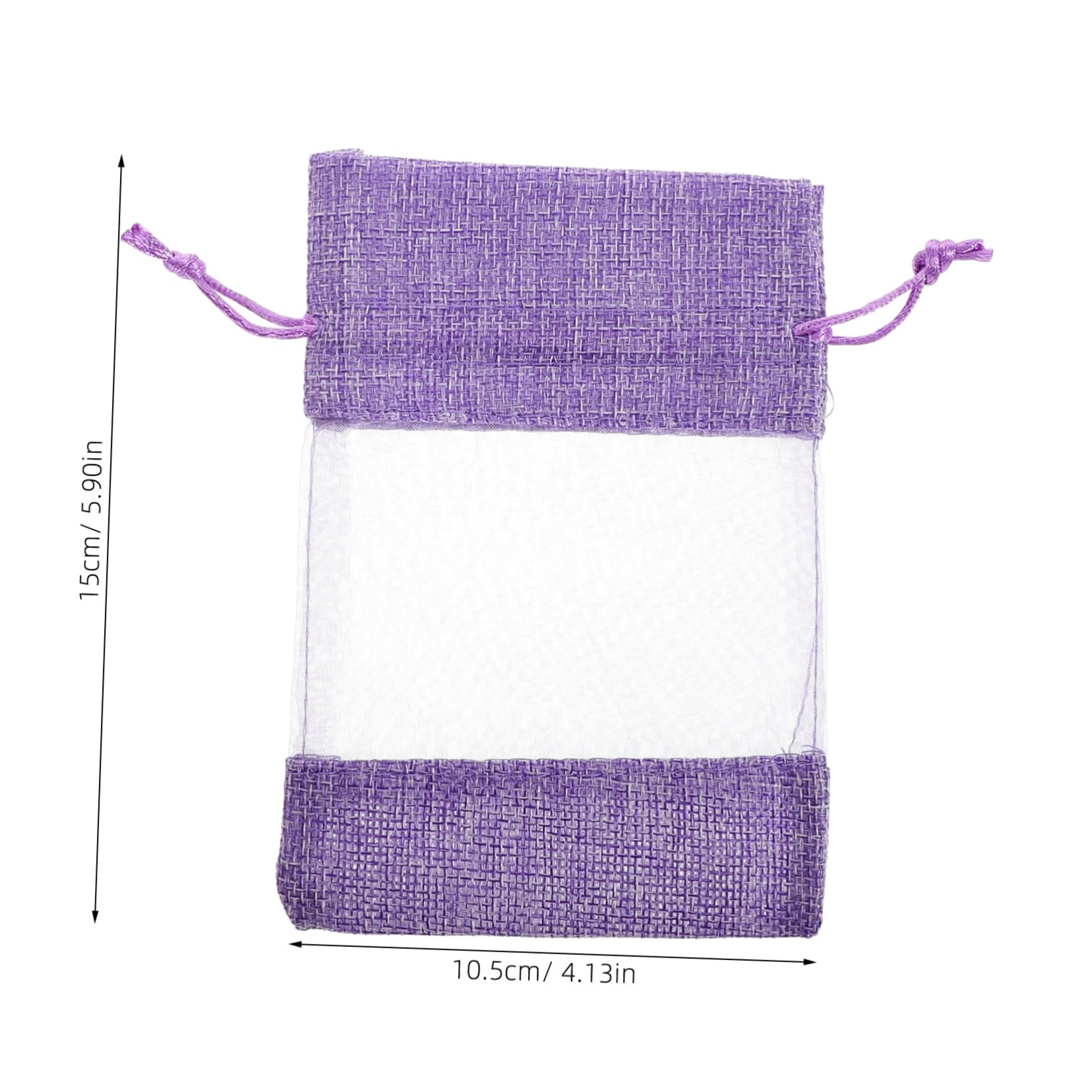 ULDIGI 10pcs Empty Lavender Sachet Bags Drawstring Pouches for Dried Flowers Fine Mesh Storage Bags for Party Favors Design