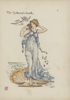 FANBUiHU Classic Art Canvas Picture Posters Art Decor Flowers From Shakespeares Garden by Walter Crane Oil Painting for Home Decor 60x90cm